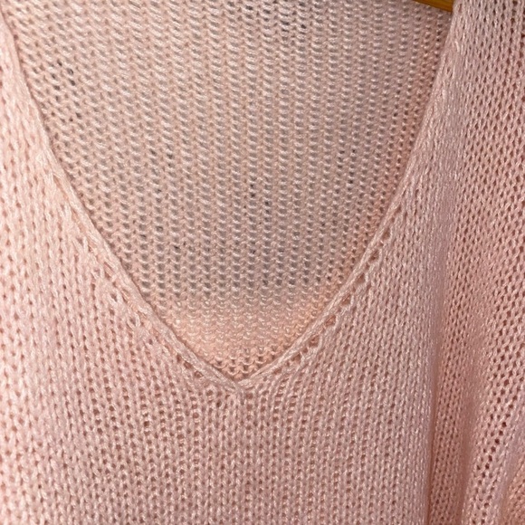 Oversized Cable Knit Sweater Pink 5X (fits 2X & up). - Picture 11 of 12